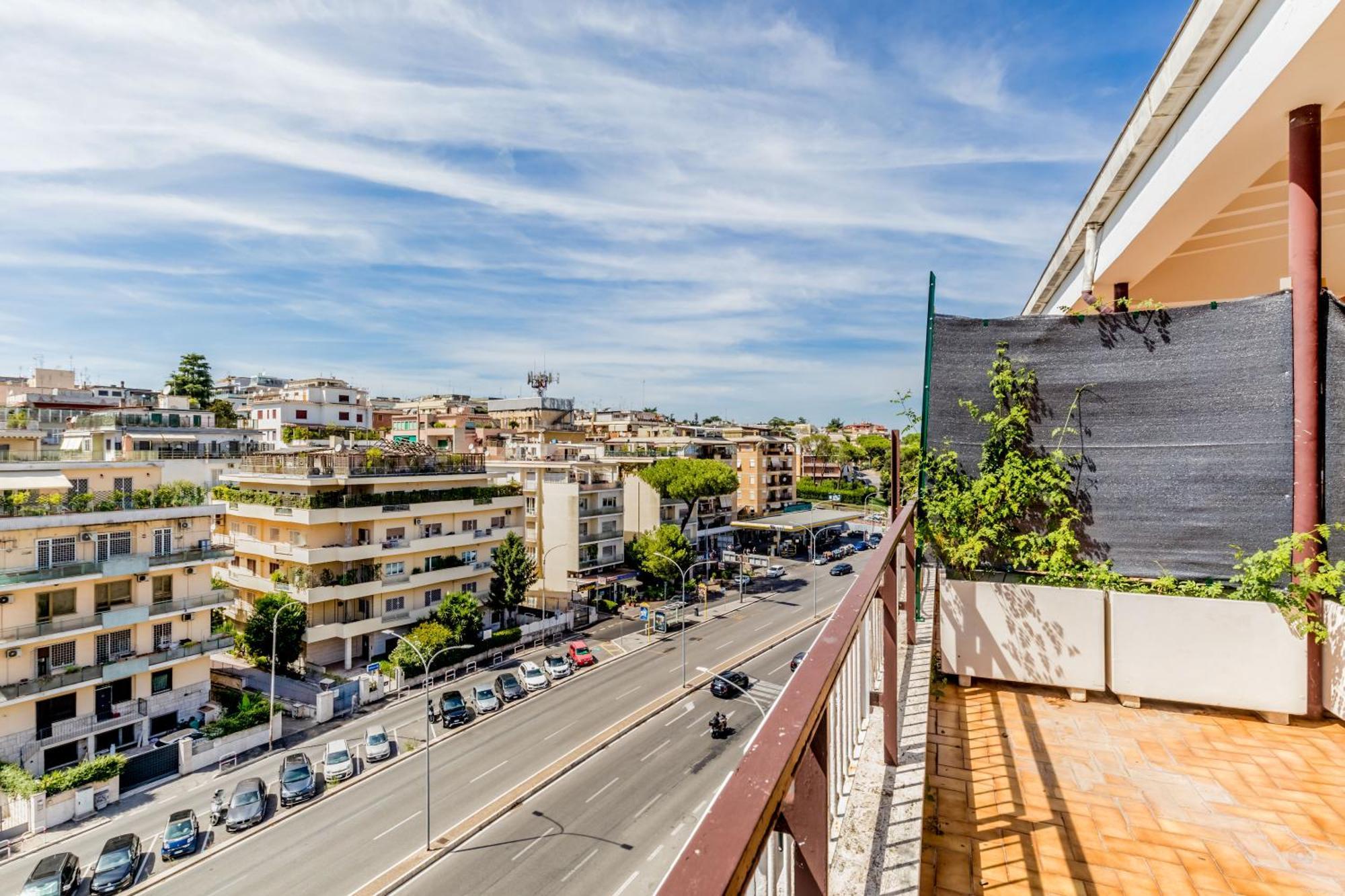 L'Attico Con Terrazza In Corso Francia Leilighet Roma Eksteriør bilde